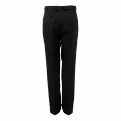 Farah Men's Flat Front Easy Care Polyester Business Trouser Black