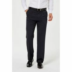 Farah Pleat Front Business Trousers Navy 9 Farah Pleat Front Business Trousers Navy -Women's Clothing store online 376201 C 0410 00