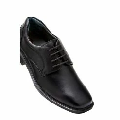 Hush Puppies Tactics Wide Leather Lace Up Business Shoes Black