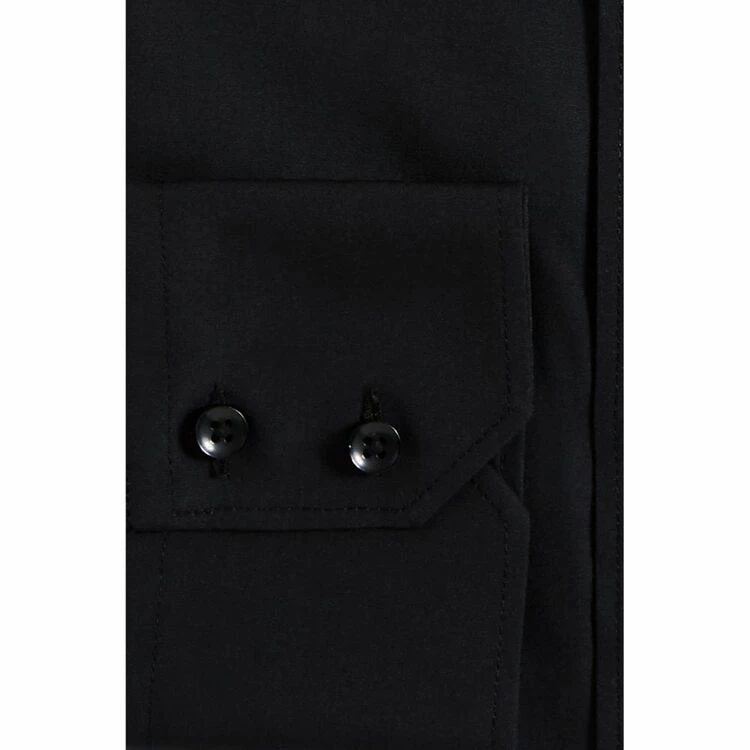 Van Heusen Men's Euro Fit Poplin Business Shirt Black 3 Van Heusen Men's Euro Fit Poplin Business Shirt Black