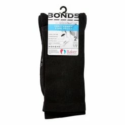 Bonds Very Comfy Fine Socks 2 Pack Black