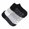 Bonds Logo Light No Show Socks 4 Pack White & Black 8+ -Women's Clothing store online 522675 C 1100 70 2