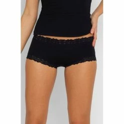 Jockey Parisienne Cotton Boyleg Black -Women's Clothing store online 538441 C 0001 00 2