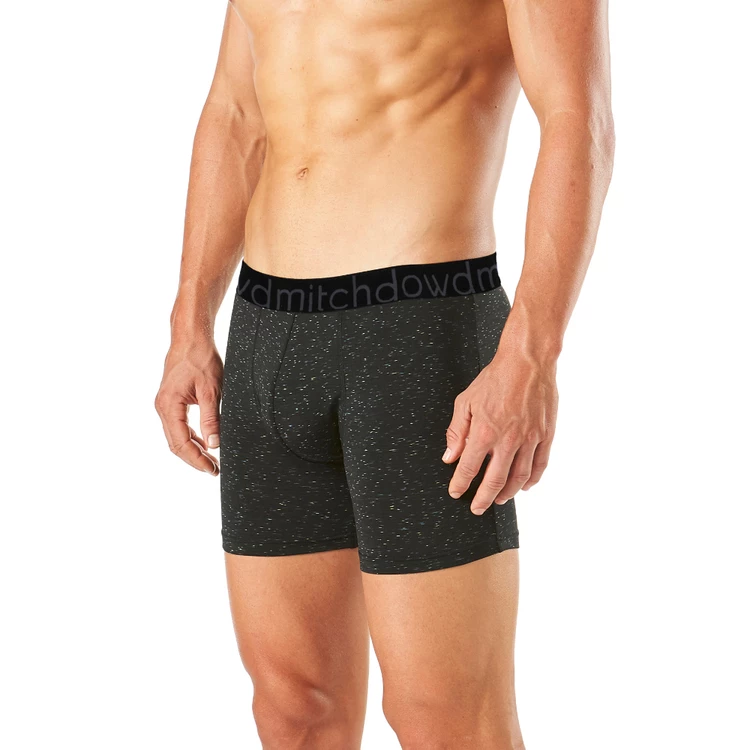 Mitch Dowd Heather Everyday Active Long Leg Trunk Men's Underwear Black Blk Small 4 Mitch Dowd Heather Everyday Active Long Leg Trunk Men's Underwear Black Blk Small - Image 2