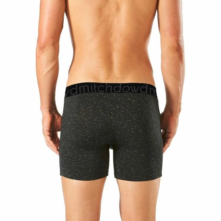 Mitch Dowd Heather Everyday Active Long Leg Trunk Men's Underwear Black Blk Small 3 Mitch Dowd Heather Everyday Active Long Leg Trunk Men's Underwear Black Blk Small