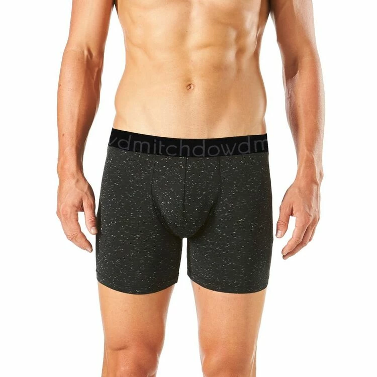 Mitch Dowd Heather Everyday Active Long Leg Trunk Men's Underwear Black Blk Small 5 Mitch Dowd Heather Everyday Active Long Leg Trunk Men's Underwear Black Blk Small - Image 3