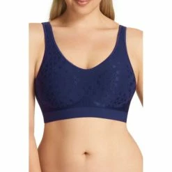 Playtex Comfort Revolution Contour Wirefree Bra Navy -Women's Clothing store online 579812 C 0410 00