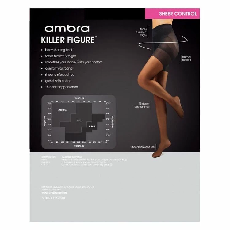 Ambra Killer Figure Tights Black 3 Ambra Killer Figure Tights Black