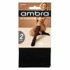 Ambra No Band Knee Highs 2 Pack Black One Size -Women's Clothing store online 584630 C 0001 00