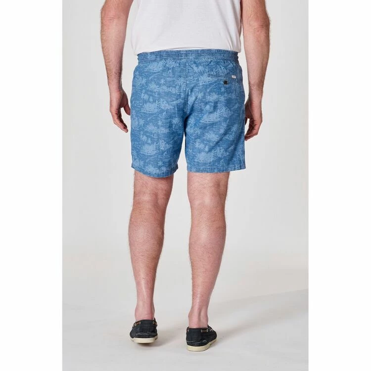 JC Lanyon Printed Volley Short Light Blue X Large 4 JC Lanyon Printed Volley Short Light Blue X Large - Image 2