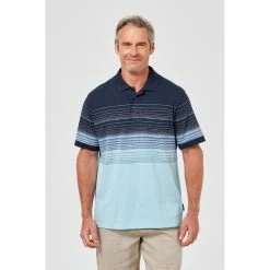 Bronson Casual Men's Balwyn Cotton Jersey Polo Blue -Women's Clothing store online 597585 C 0400 00