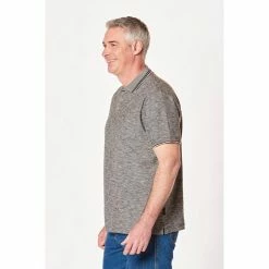 Bronson Casual Men's Noble Cotton Reverse Stripe Polo Black -Women's Clothing store online 597591 C 0001 00 2