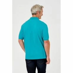 U.S. Polo Assn. Short Sleeve Regular Fit Cotton Pique Polo Aqua -Women's Clothing store online 600491 C 0440 02 3