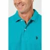 U.S. Polo Assn. Short Sleeve Regular Fit Cotton Pique Polo Aqua 2 U.S. Polo Assn. Short Sleeve Regular Fit Cotton Pique Polo Aqua -Women's Clothing store online 600491 C 0440 02 4
