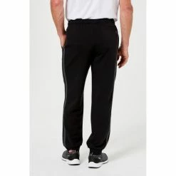 Bronson Basic Men's Holt Track Pants With Stripe And Cuff Black -Women's Clothing store online 602962 C 0001 00 3