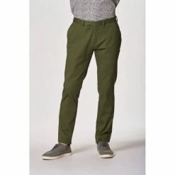 Brooksfield Cotton Stretch Tailored Chinos Khaki -Women's Clothing store online 604731 C 0312 62