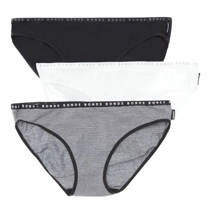 Bonds Hipster Bikini 3 Pack Black White 9 Bonds Hipster Bikini 3 Pack Black White - Image 7