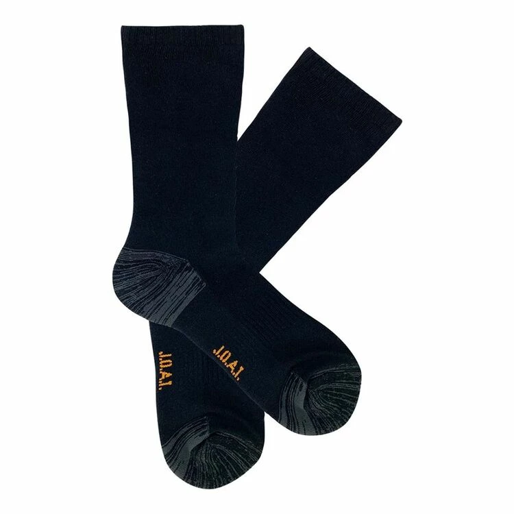 Jack Of All Trades Men's Top To Toe Socks 3 Pack Black & Charcoal 3 Jack Of All Trades Men's Top To Toe Socks 3 Pack Black & Charcoal