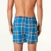 Mitch Dowd Harvey Check Stretch Boxer Men's Underwear Blue