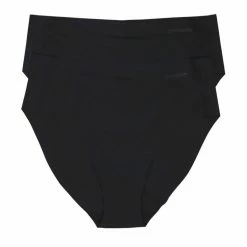 Ambra Laser Cut Hi Cut 2 Pack Black