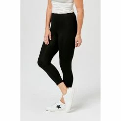 Khoko Basics 3/4 Length Legging Black -Women's Clothing store online 615756 C 0001 00 2