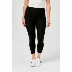 Khoko Basics 3/4 Length Legging Black -Women's Clothing store online 615756 C 0001 00