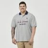 U.S. Polo Assn. Big Men's Short Sleeve Polo With 3 Tone Brand Logo Heather Grey -Women's Clothing store online 615917 C 0021 11