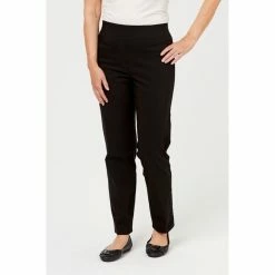 Savannah Full Length Bengaline Pant Black -Women's Clothing store online 615925 C 0001 00