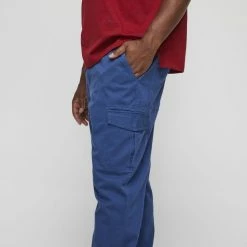 Bronson Casual Alton Comfort Waist Stretch Twill Cargo Pants Navy -Women's Clothing store online 616762 C 0410 00 9