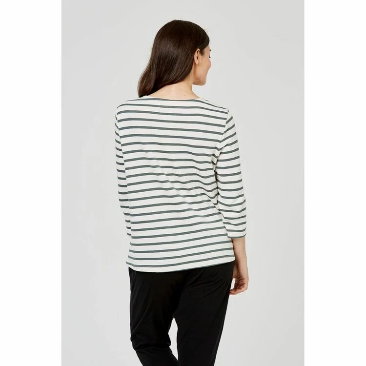 Anthology Long Sleeve Wrap Front Top Khaki X Large 4 Anthology Long Sleeve Wrap Front Top Khaki X Large - Image 2