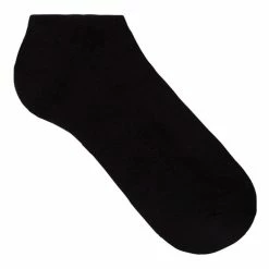 Underworks Eco Friendly Bamboo Sport No Show Socks 3 Pack Black
