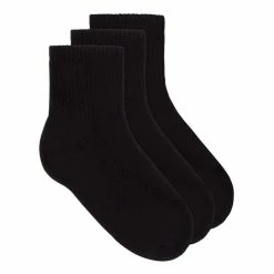 Underworks Eco Friendly Bamboo Sport Quarter Crew Socks 3 Pack Black 8 Underworks Eco Friendly Bamboo Sport Quarter Crew Socks 3 Pack Black -Women's Clothing store online 619009 C 0001 00 2