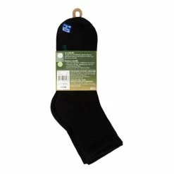 Underworks Eco Friendly Bamboo Sport Quarter Crew Socks 3 Pack Black 7 Underworks Eco Friendly Bamboo Sport Quarter Crew Socks 3 Pack Black -Women's Clothing store online 619009 C 0001 00 3