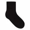 Underworks Eco Friendly Bamboo Sport Quarter Crew Socks 3 Pack Black -Women's Clothing store online 619009 C 0001 00 4