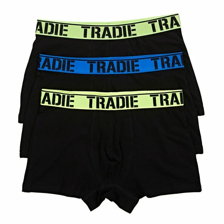 Tradie Black Trunk 3 Pack Black & Fluro Lime 5 Tradie Black Trunk 3 Pack Black & Fluro Lime - Image 3