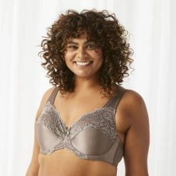 Sash & Rose Lace Underwire Minimiser Mocha