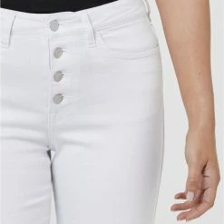 Khoko Denim Denim Bermuda Button Short White 8