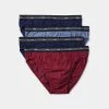 Holeproof Attached Elastic Brief 4 Pack Burgundy & Blue -Women's Clothing store online 622649 C 1601 04