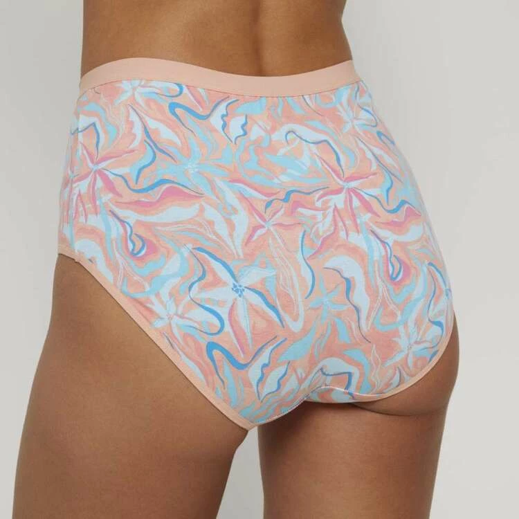 Underworks Full Brief 3 Pack Blue & Floral 4 Underworks Full Brief 3 Pack Blue & Floral - Image 2