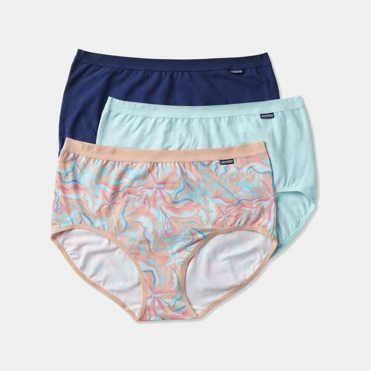 Underworks Full Brief 3 Pack Blue & Floral 6 Underworks Full Brief 3 Pack Blue & Floral - Image 4