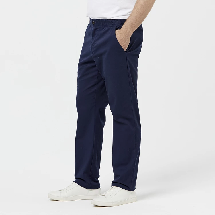 Bronson Casual Mosman Elastic Waist Chino Pants With Drawstring Navy XX Large 5 Bronson Casual Mosman Elastic Waist Chino Pants With Drawstring Navy XX Large - Image 3