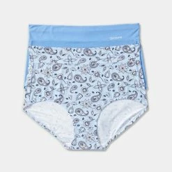 Ambra Microfibre Full Brief 2 Pack Blue