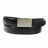 Exact Fit Exact Fit Plate Buckle Belt Black