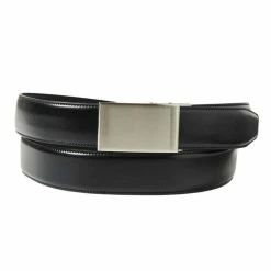 Exact Fit Exact Fit Plate Buckle Belt Black