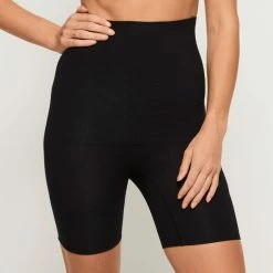 Nancy Ganz Bamboo High Waisted Thigh Shaper Short Black -Women's Clothing store online 625235 C 0001 00