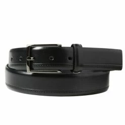 Harris 1849 32mm Profile Belt With Stitch Detail Black