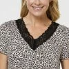 Jane Lamerton Leopard Lace Sleep Tee Camel Small 2 Jane Lamerton Leopard Lace Sleep Tee Camel Small -Women's Clothing store online 625390 C 0251 24 4