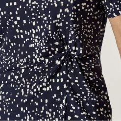 Savannah Twist Top Navy & Multicoloured