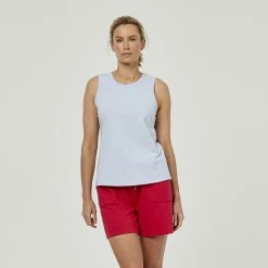 Anthology Ribbed Tank Baby Blue X Large -Women's Clothing store online 625742 C 0450 19