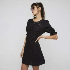 Stella Meg Ladder Trim Dress Black -Women's Clothing store online 626722 C 0001 00 4